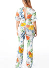 Hibiscus Print Jumpsuit