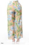 Tropical Print Capri Pants